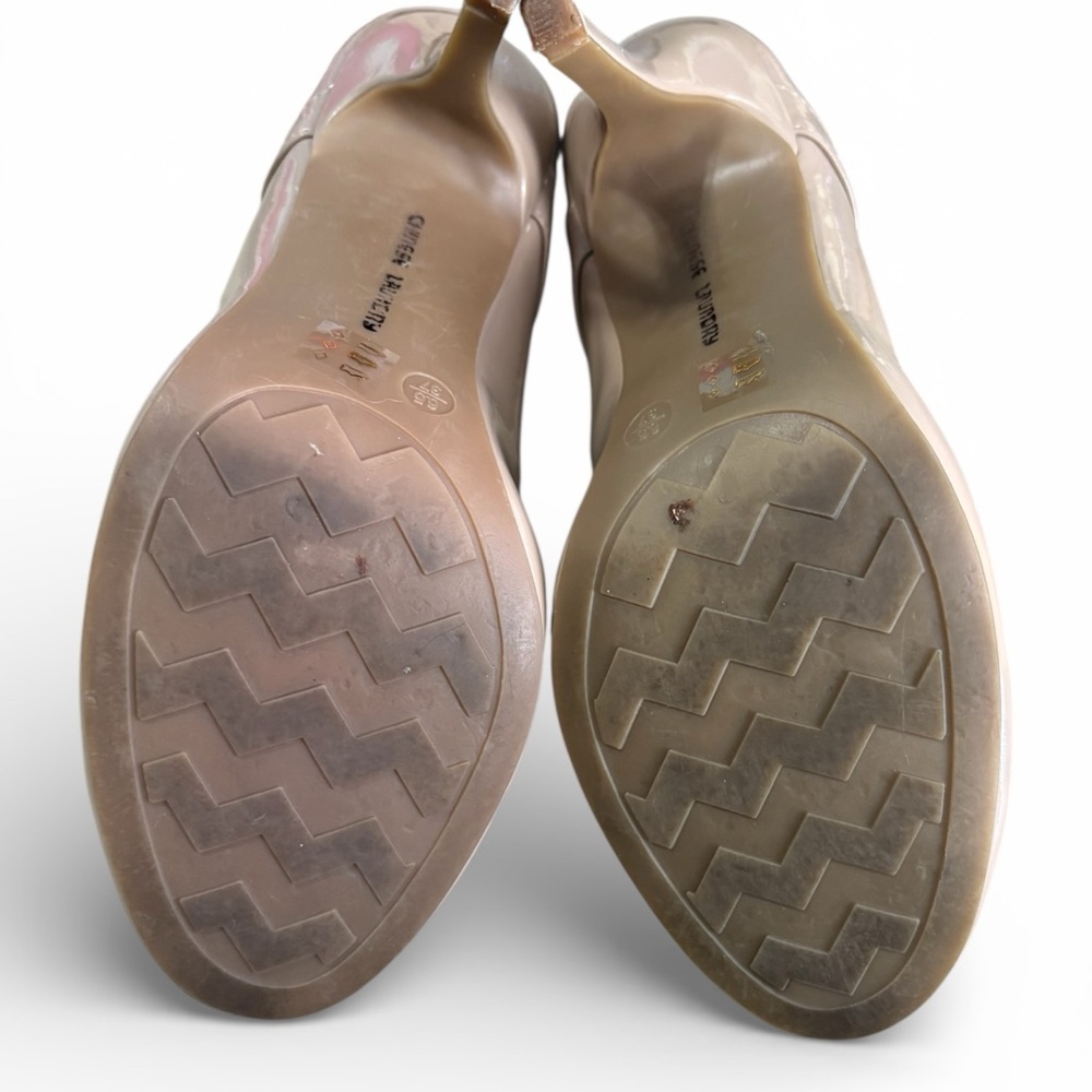 Sale!!! Chinese Laundry Nude Patent Mary Jane Heels - Picture 6 of 7